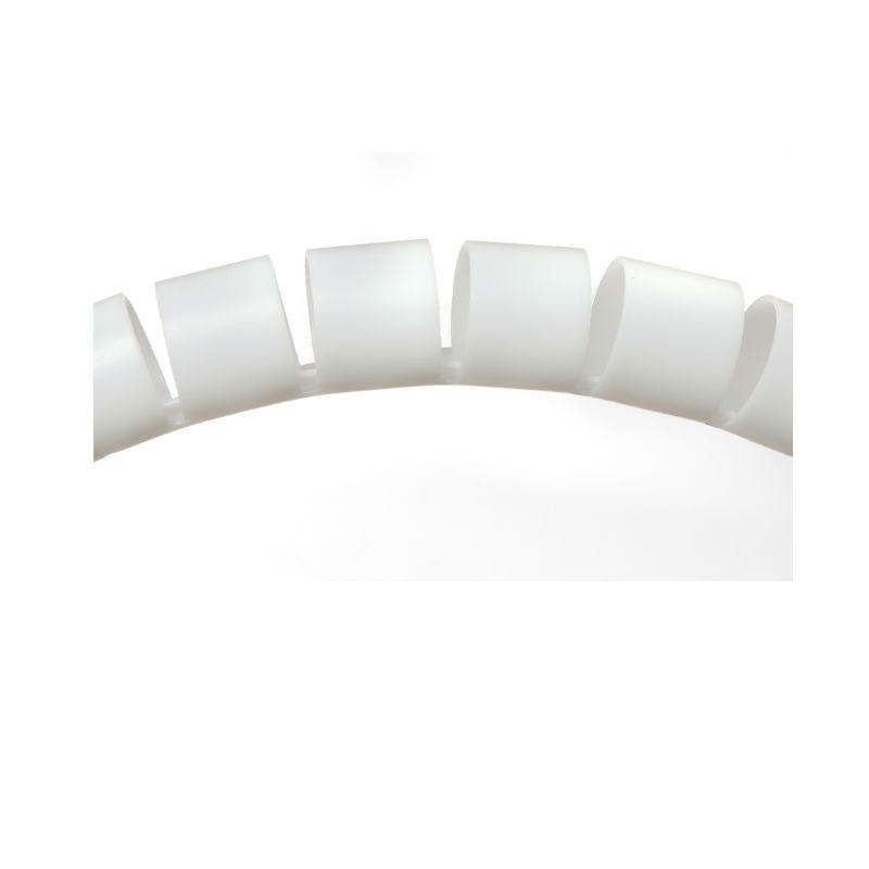 Cable Tidy Kit – 6 Meter, 2 x 3 Meters Spiral Wrapping Band + Tool. White. Can be Cut to Size